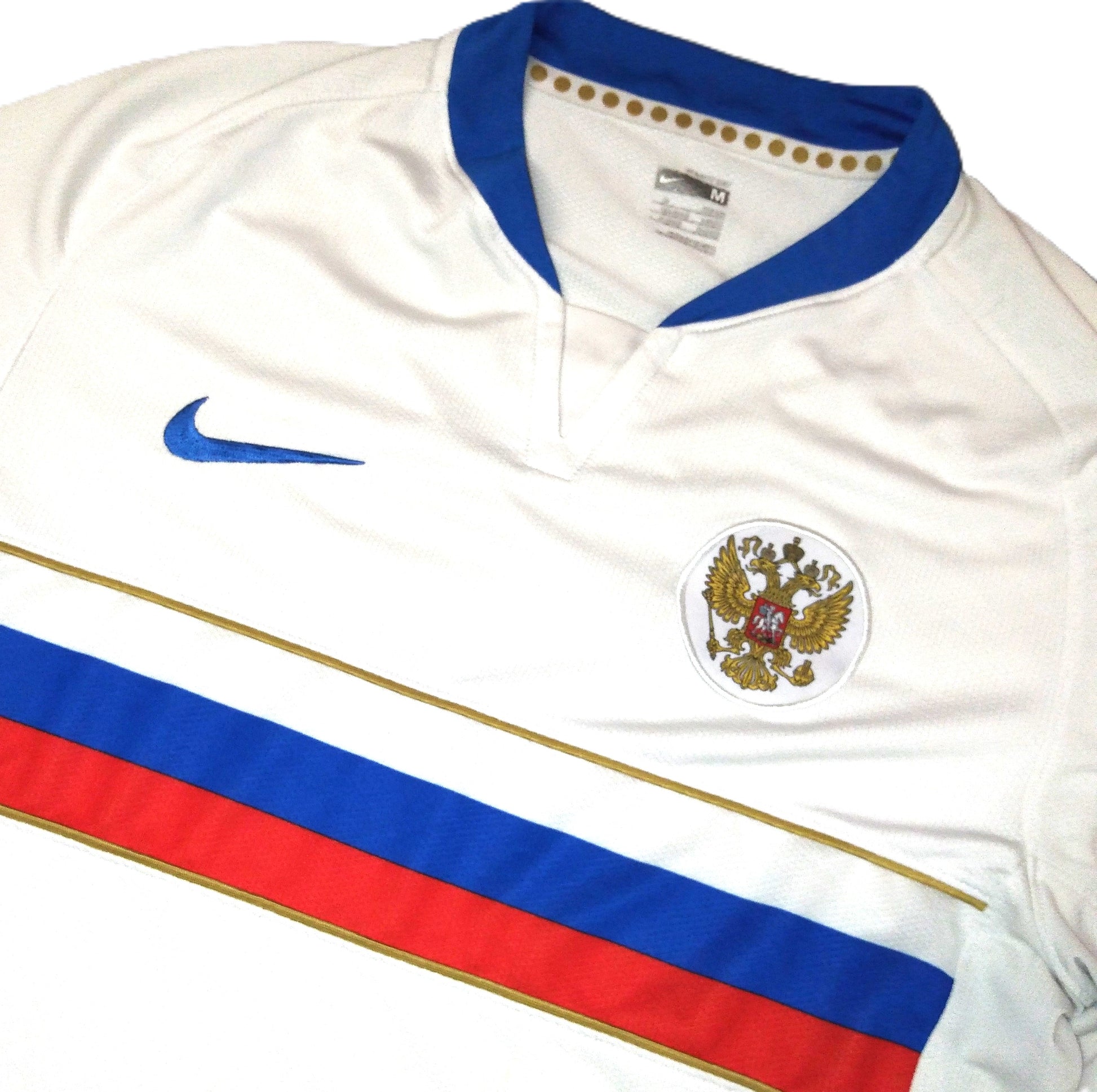 Russia Football  Short Sleeve  Home  Jersey  2008 / 09  Nike     Unisex Adults       Sponsorless    SHIRTS V SKINS   