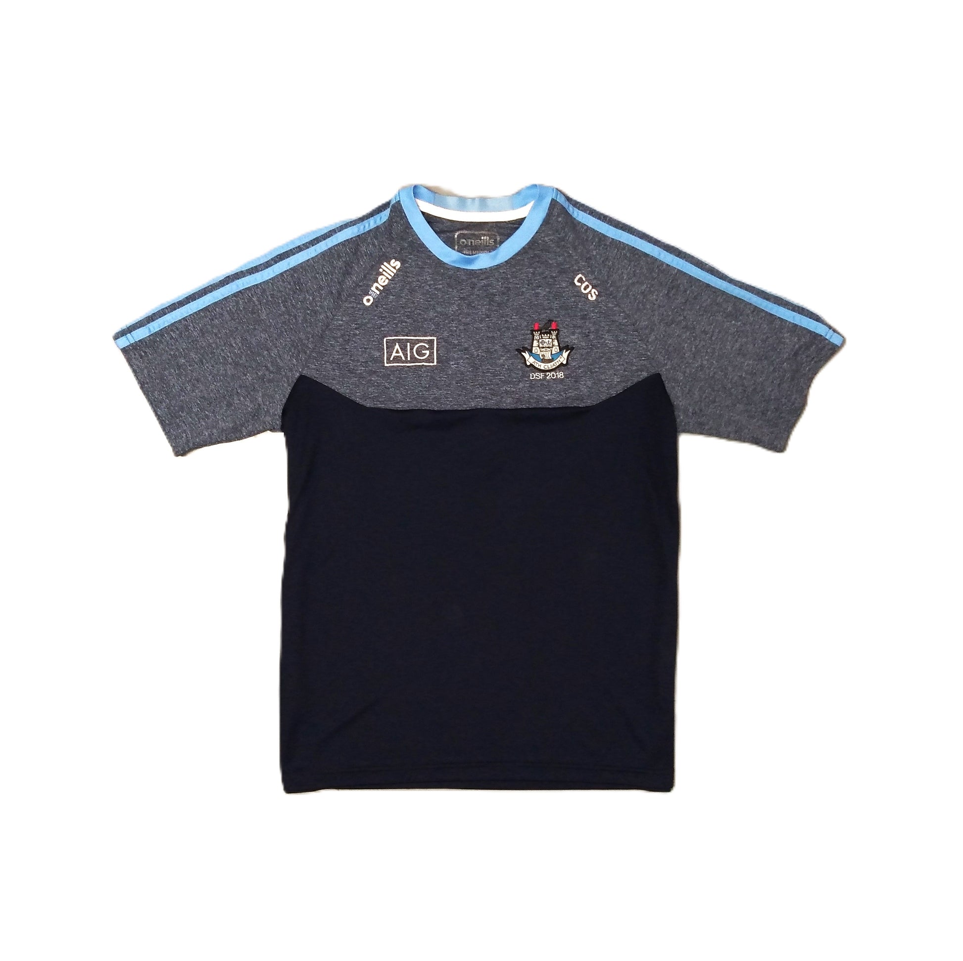 Dublin GAA  Short Sleeve  Training  Jersey  2018  O'Neills  Player Issue   Unisex Adults     Cillian O'Shea  AIG  Dublin GAA Gaelic football Hurling Leinster All Ireland Croke Park   SHIRTS V SKINS   