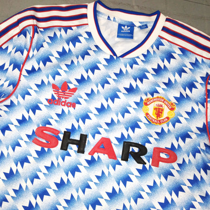 Manchester United 1990 / 91 Football Jersey adidas (S)   [Fair]