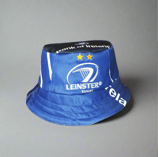 Leinster Rugby    Casual  Bucket Hat  2011 / 12  Canterbury  Upcycled   Unisex Adults  Retro     Bank of Ireland  Leinster Rugby Dublin  Vintage Retro  SHIRTS V SKINS   