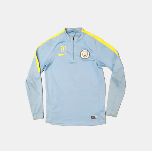 Manchester City Football  Long Sleeve  Training  Sweatshirt  2016 / 17  Nike  Player Issue   Unisex Adults  Player Issue   #T11  Sponsorless  Manchester City Citizens England Football Soccer Premier League Vintage Retro  SHIRTS V SKINS   