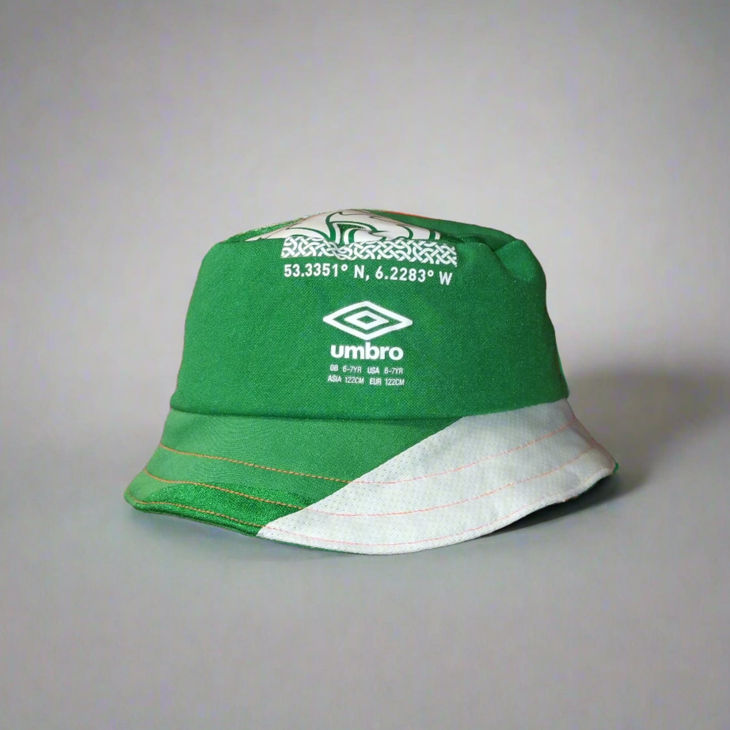 Republic of Ireland 2016 / 17 Football Bucket Hat♻️ Umbro (4-5 Years) Upcycled  [Excellent]