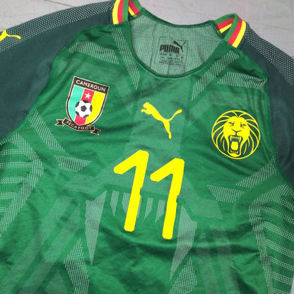 Cameroon 2018 / 19 Football Jersey Puma (L) Bassogog #11 [Excellent]