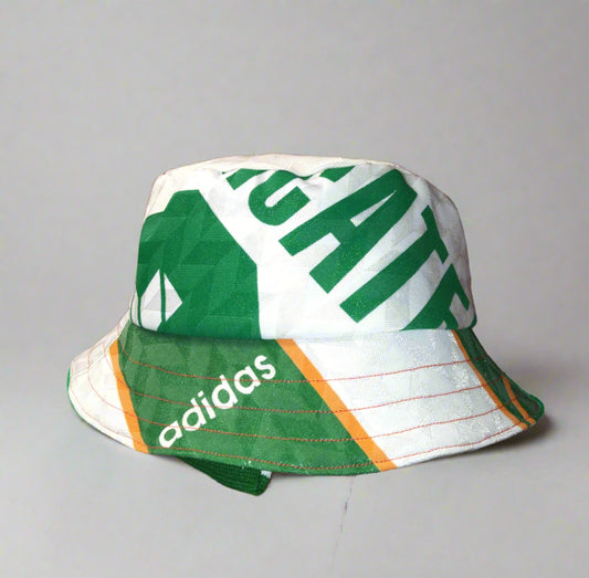 Republic of Ireland Football    Away  Bucket Hat  1994  SHIRTS V SKINS  Jason McAteer   Unisex Adults  Retro   #5  OPEL  Republic of ireland Eire Irish Vintage retro world cup european championshop COYBIG COYGIG   SHIRTS V SKINS   