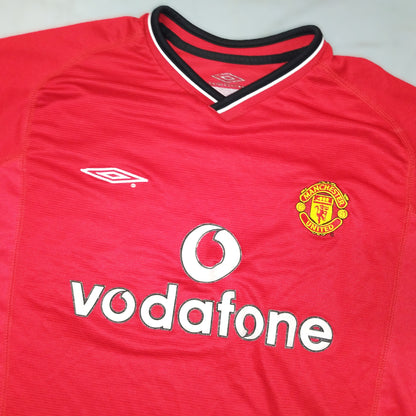 Manchester United 2000 / 01 Football Jersey Umbro (L)   [Fair]