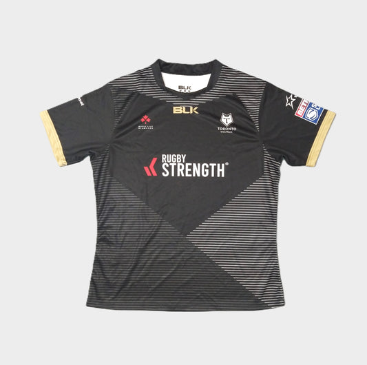 Toronto Wolfpack Rugby  Short Sleeve  Home  Jersey  2020 / 21  BLK     Unisex Adults       Rugby Strength  Canada Rugby Vintage Retro  SHIRTS V SKINS   