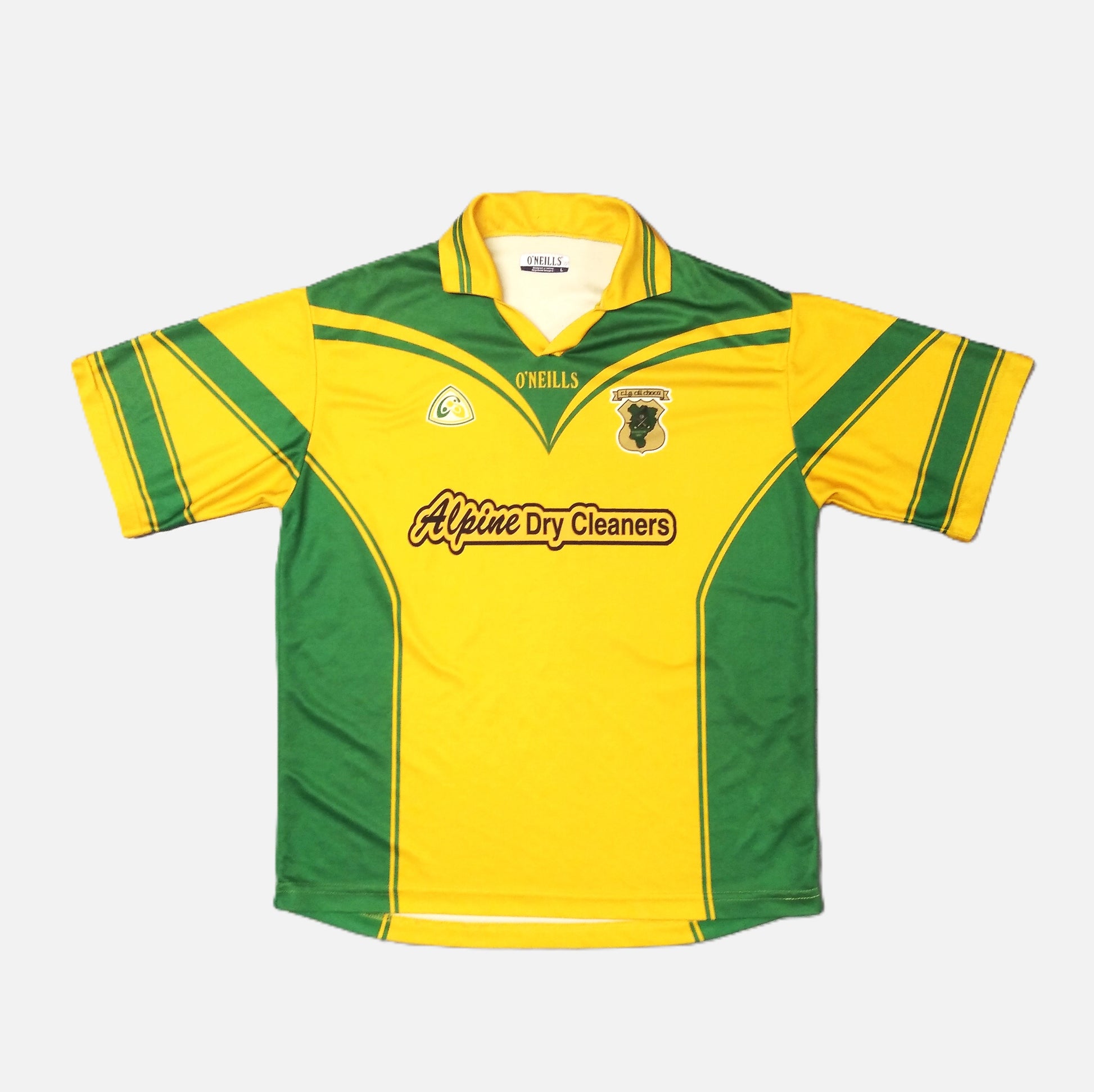 Kilcock GAA  Short Sleeve  Home  Jersey  2000s  O'Neills  Player Issue   Unisex Adults     #11  Alpine Dry Cleaners  Kildare Gaelic Football Hurling Camogie Cil Dara Leinster All Ireland  SHIRTS V SKINS   