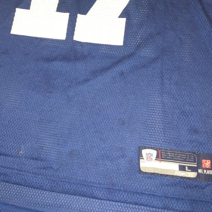 New York Giants 2007 / 08 American Football Jersey Reebok (L) Plaxico Burress #17 [Fair]