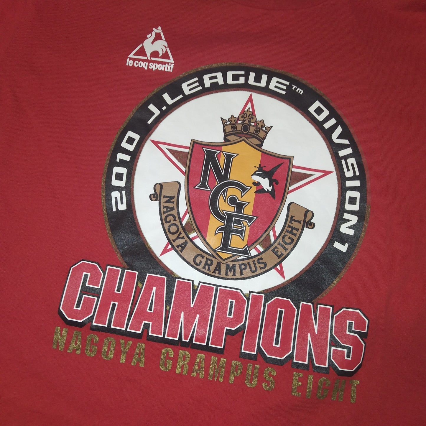 Nagoya Grampus Eight 2010 Football T-Shirt Le Coq Sportif (S)   [Very Good]