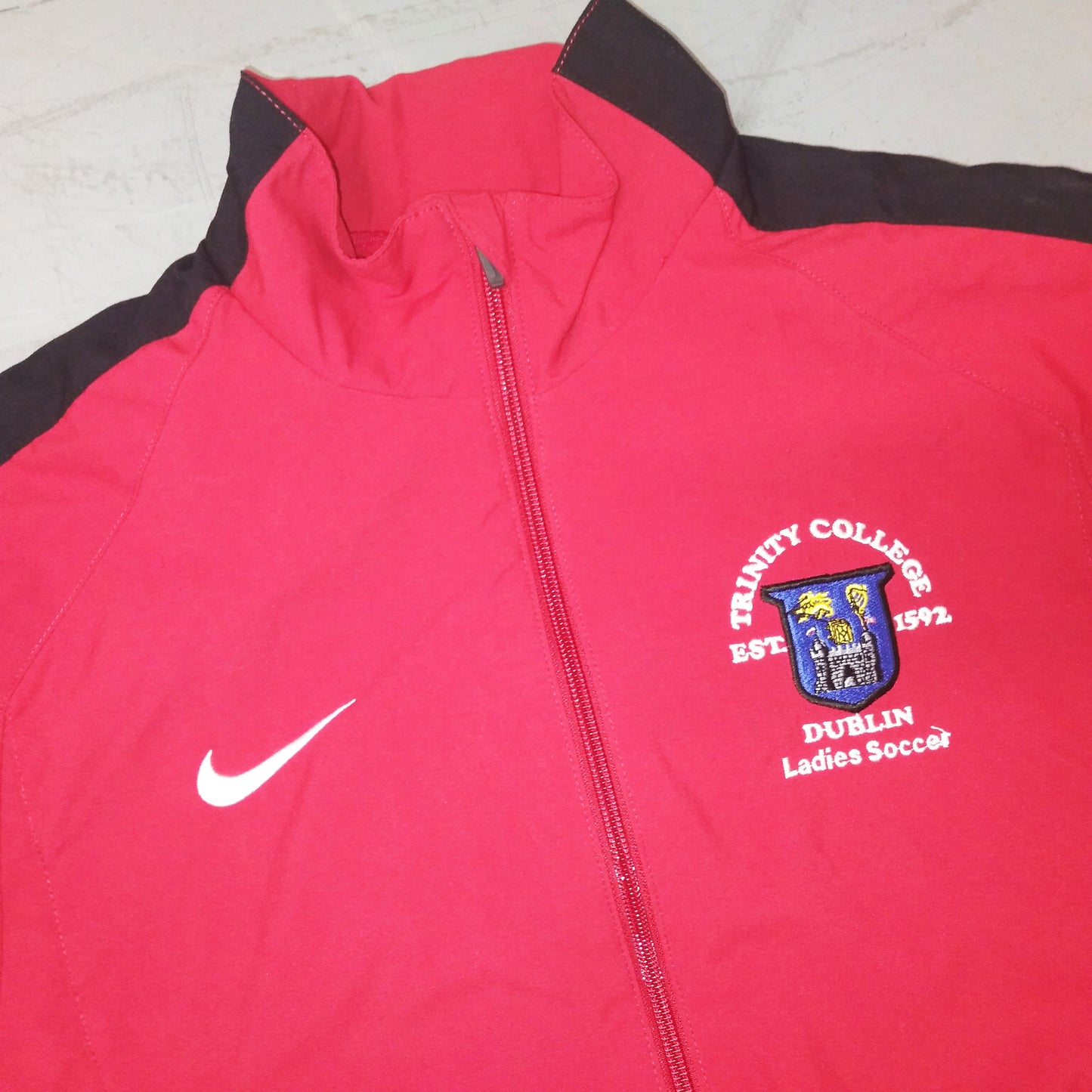 Trinity College Dublin 2010s Football Jacket Nike (S)   [Very Good]