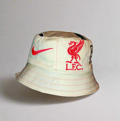 Liverpool FC 2021 / 22 Football Bucket Hat ♻️Nike (M) Upcycled  [Excellent]