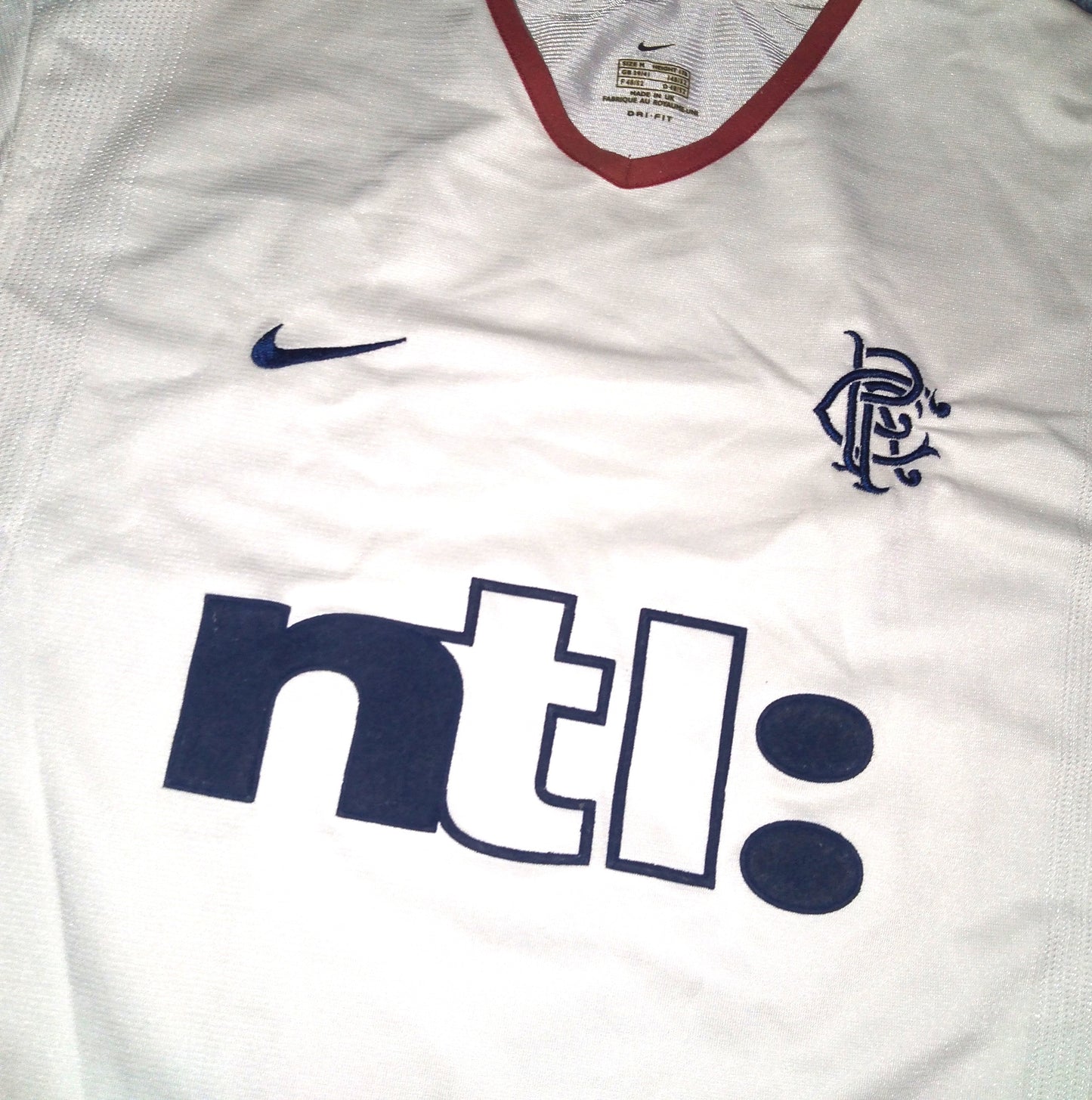 Rangers 2001 / 02 Football Jersey Nike (M)   [Very Good]