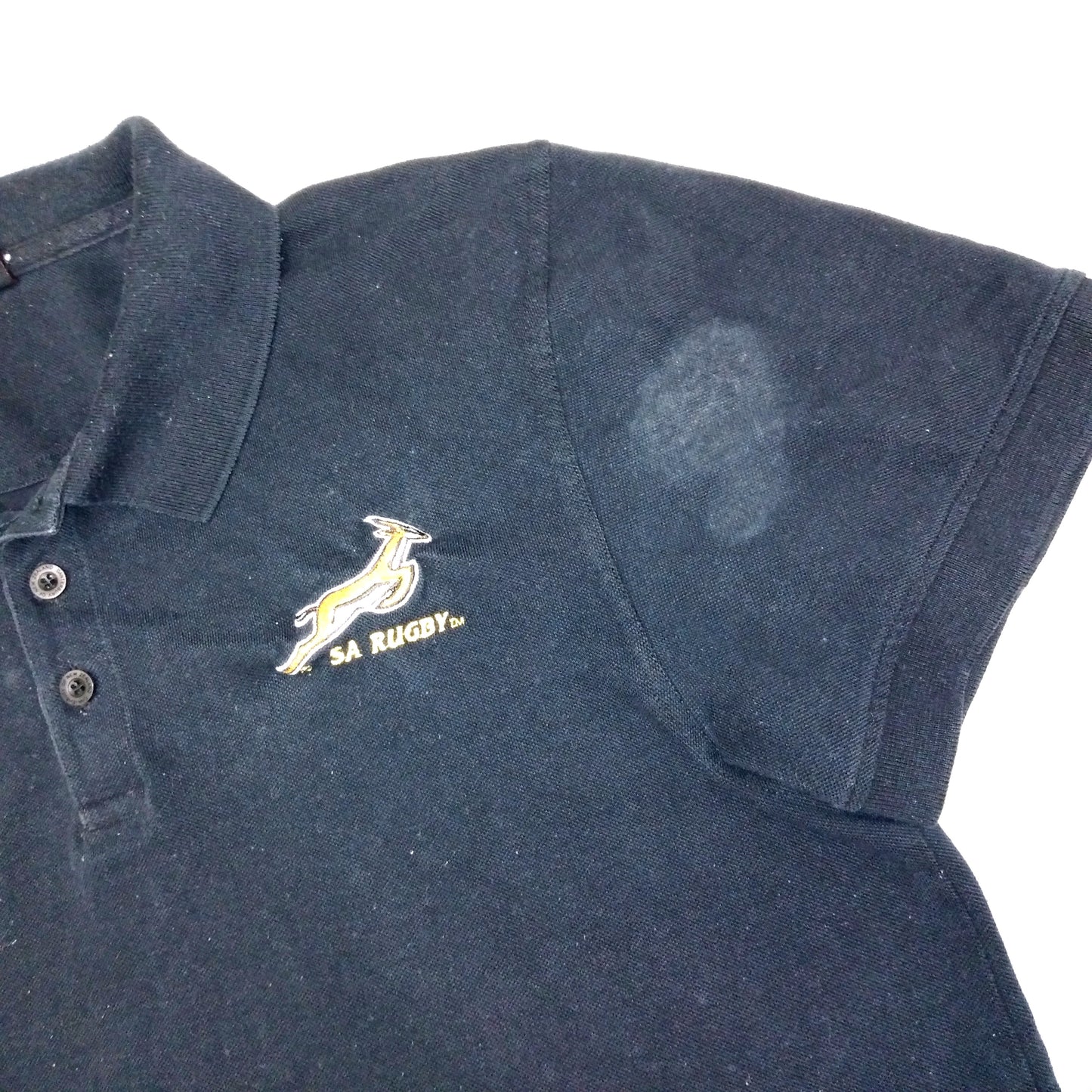 South Africa 2010s Rugby Polo Shirt Canterbury (XL)   [Fair]