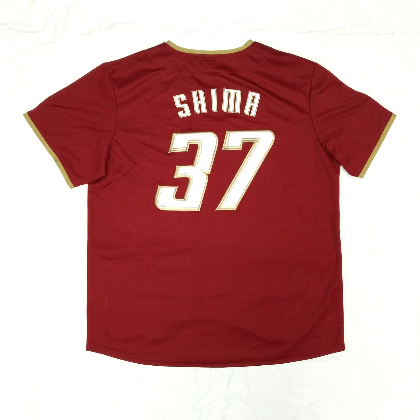 Tohoku Rakuten Eagles 2016 / 17 Baseball Jersey Majestic (L) Shima Motohiro #37 [Excellent]