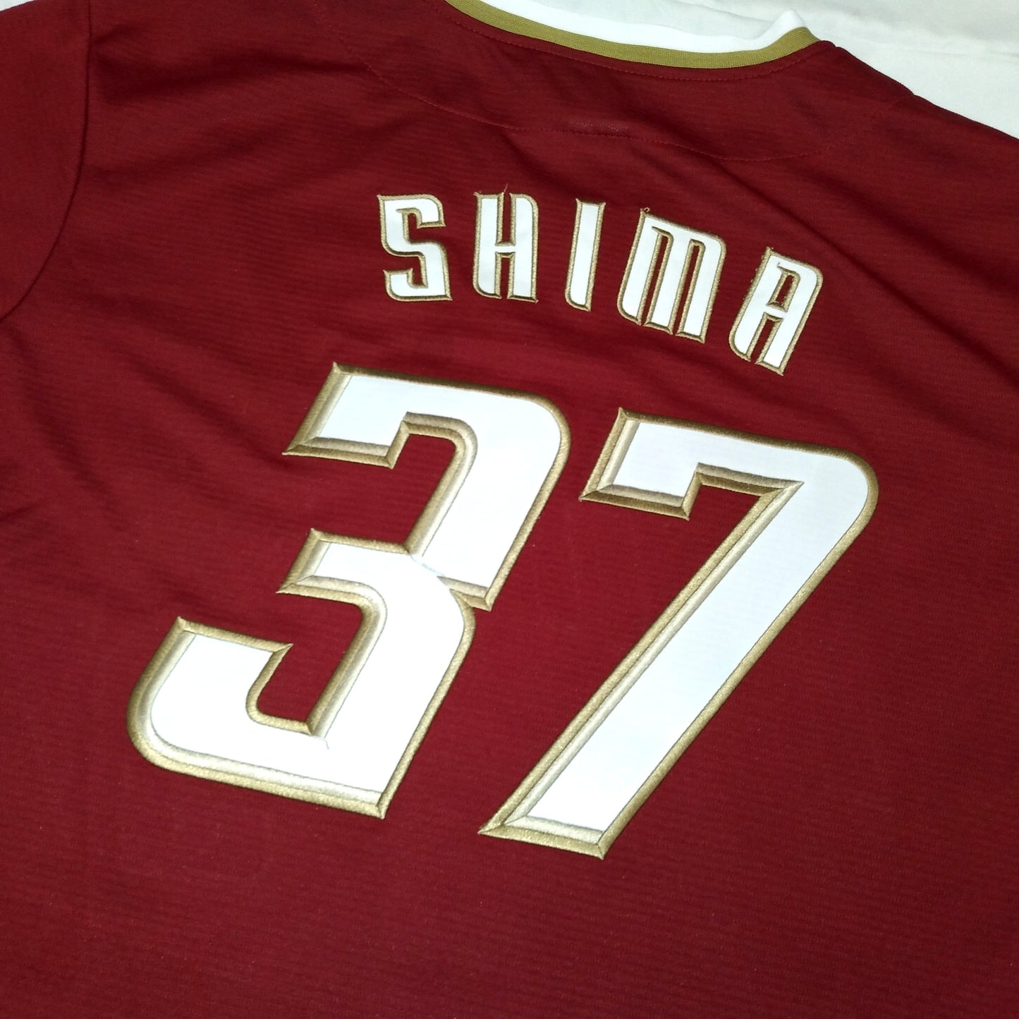 Tohoku Rakuten Eagles 2016 / 17 Baseball Jersey Majestic (L) Shima Motohiro #37 [Excellent]