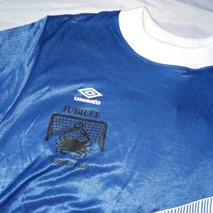 Jubilee Soccer Club 1990s Football Jersey Umbro (S) Player Issue #5 [Very Good]