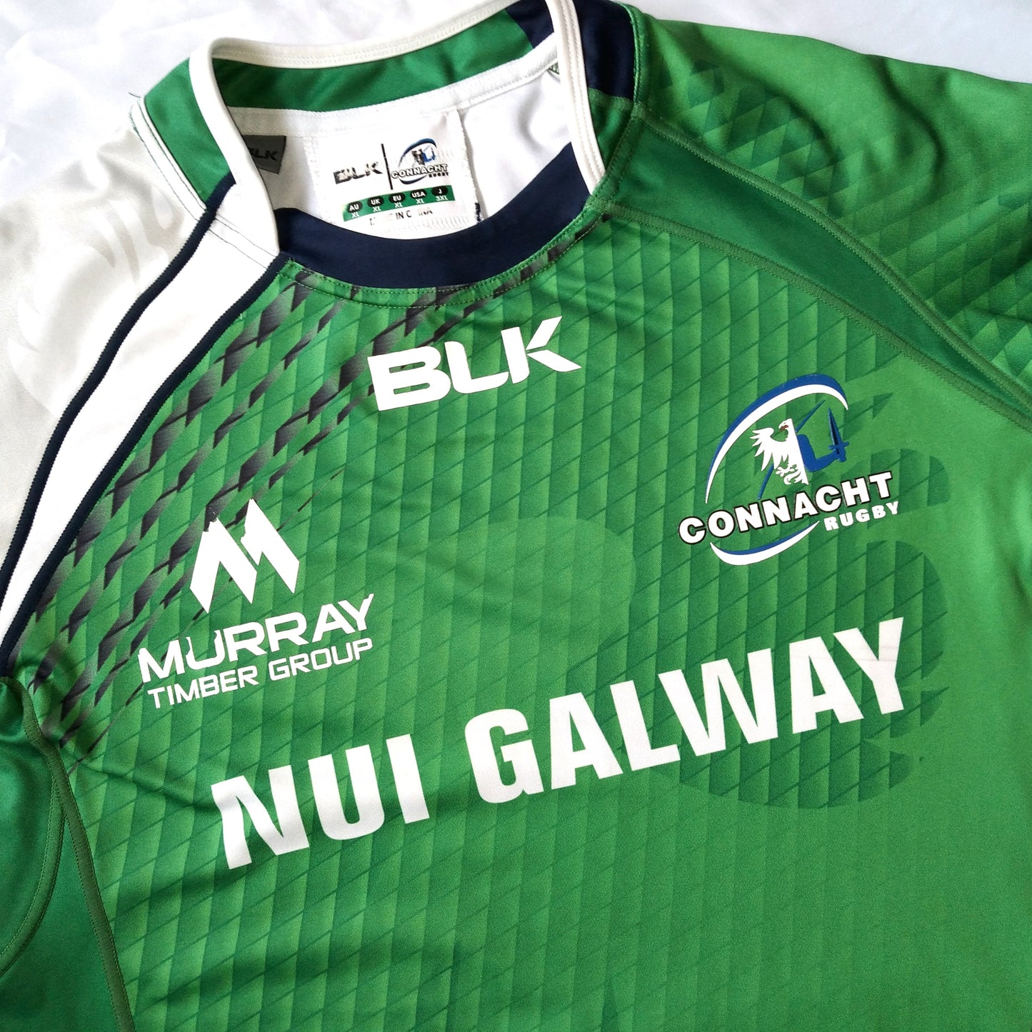 Connacht 2015 / 16 Rugby Jersey BLK (XL) Player Issue #2 [Average]
