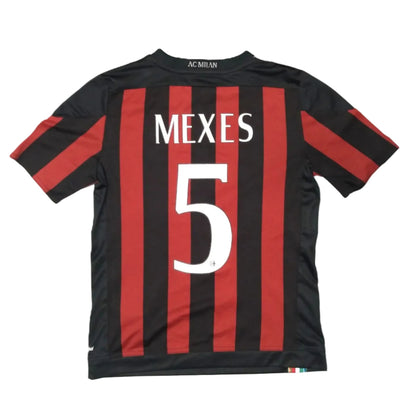 AC Milan Football  Short Sleeve  Home  Jersey  2015 / 16  adidas  Mexes   Kids     #5 