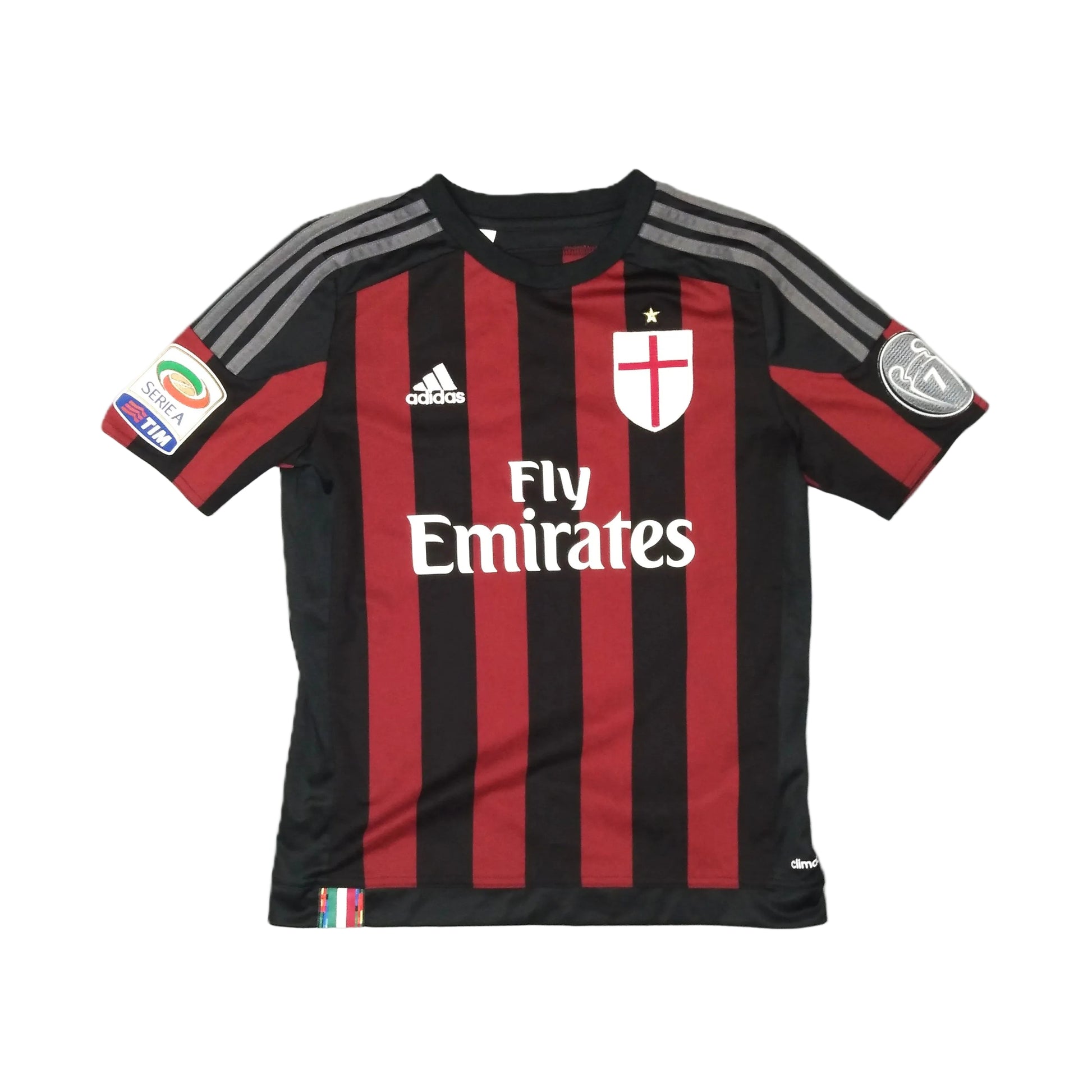 AC Milan 2015 16 Football Jersey adidas (11-12 Years) Mexes #5