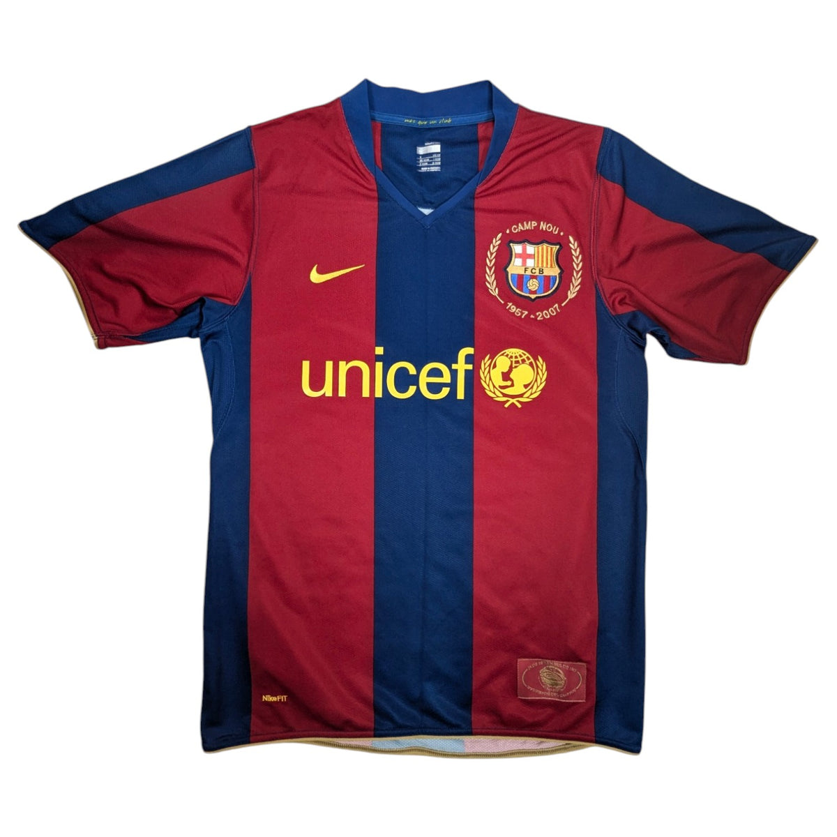 : Barcelona Nike Home Football Jersey 2007 (S) [Very Good]
