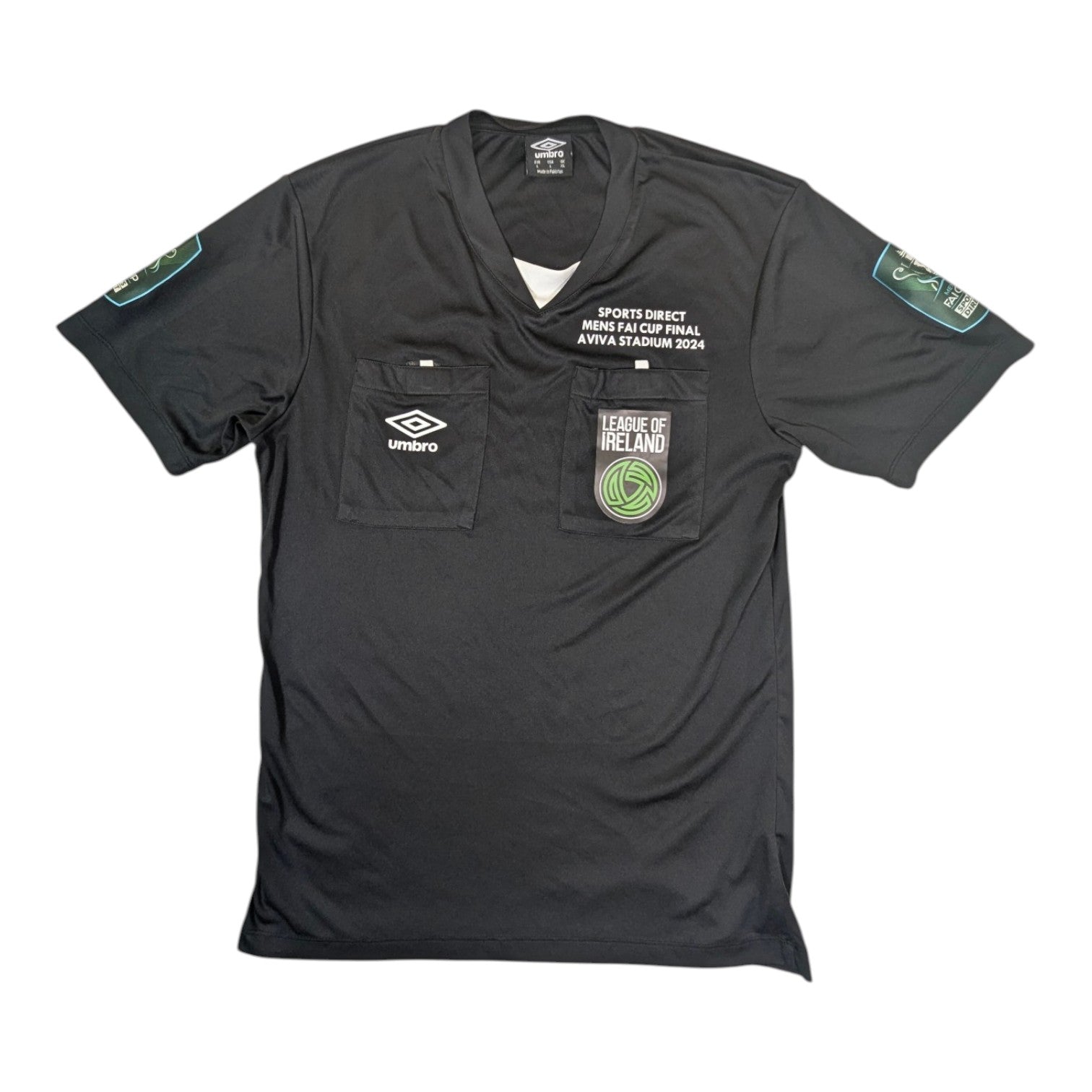  Black Player Issue Umbro Football Jersey 2024 FAI Cup Final (XL)