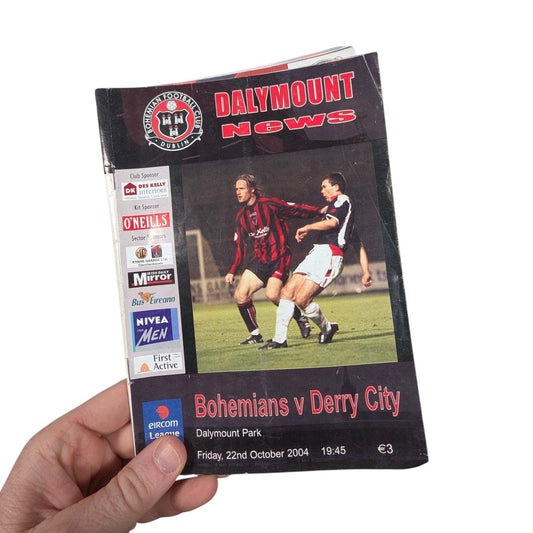  Bohemian FC v Derry City Bohemian FC Home Football Programme 2004