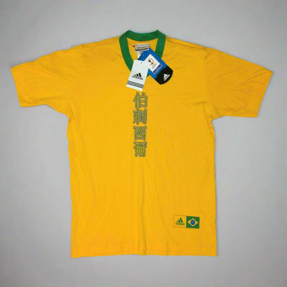Brazil Football  Casual  T-Shirt  2002  adidas  World Cup   Unisex Adults     AKU003    SVS001879  