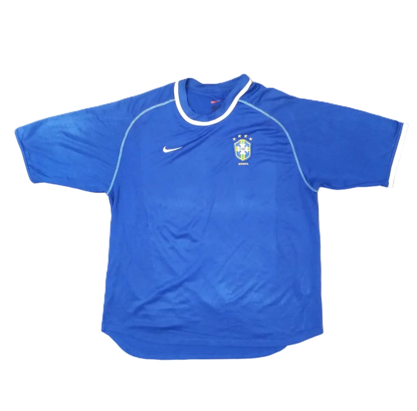 Brazil Football  Short Sleeve  Away  Jersey  2000 / 01  Nike     Unisex Adults         Brazil Brasil Football Soccer Vintage Retro World Cup South America  SHIRTS V SKINS   