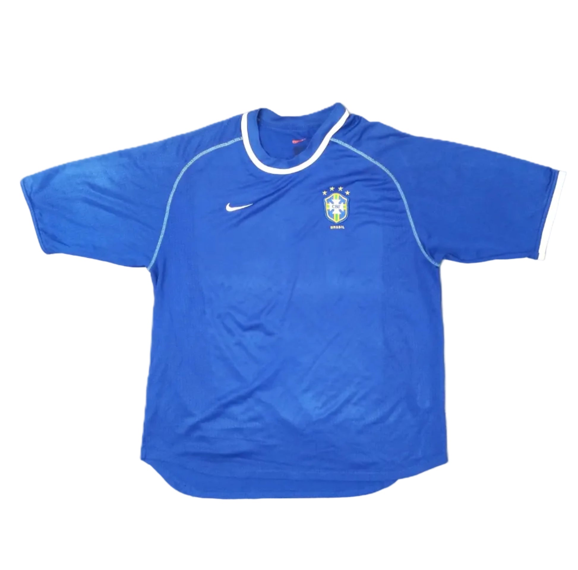 Brazil Football  Short Sleeve  Away  Jersey  2000 / 01  Nike     Unisex Adults         Brazil Brasil Football Soccer Vintage Retro World Cup South America  SHIRTS V SKINS   