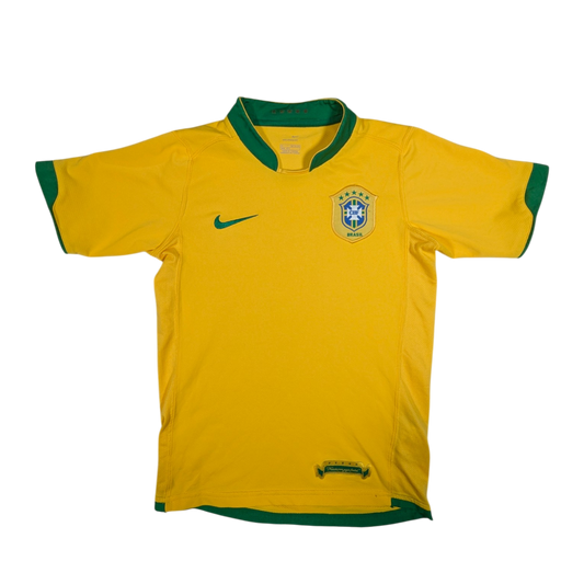 Brazil Nike Home Football Jersey 2006 
