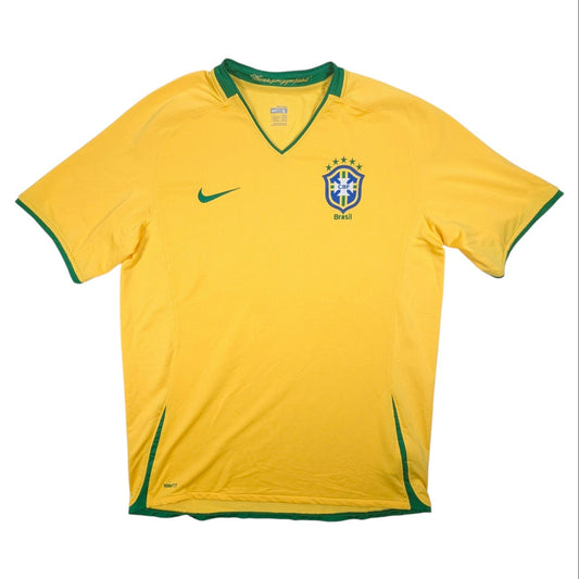 Brazil Nike Home Football Jersey 2008 