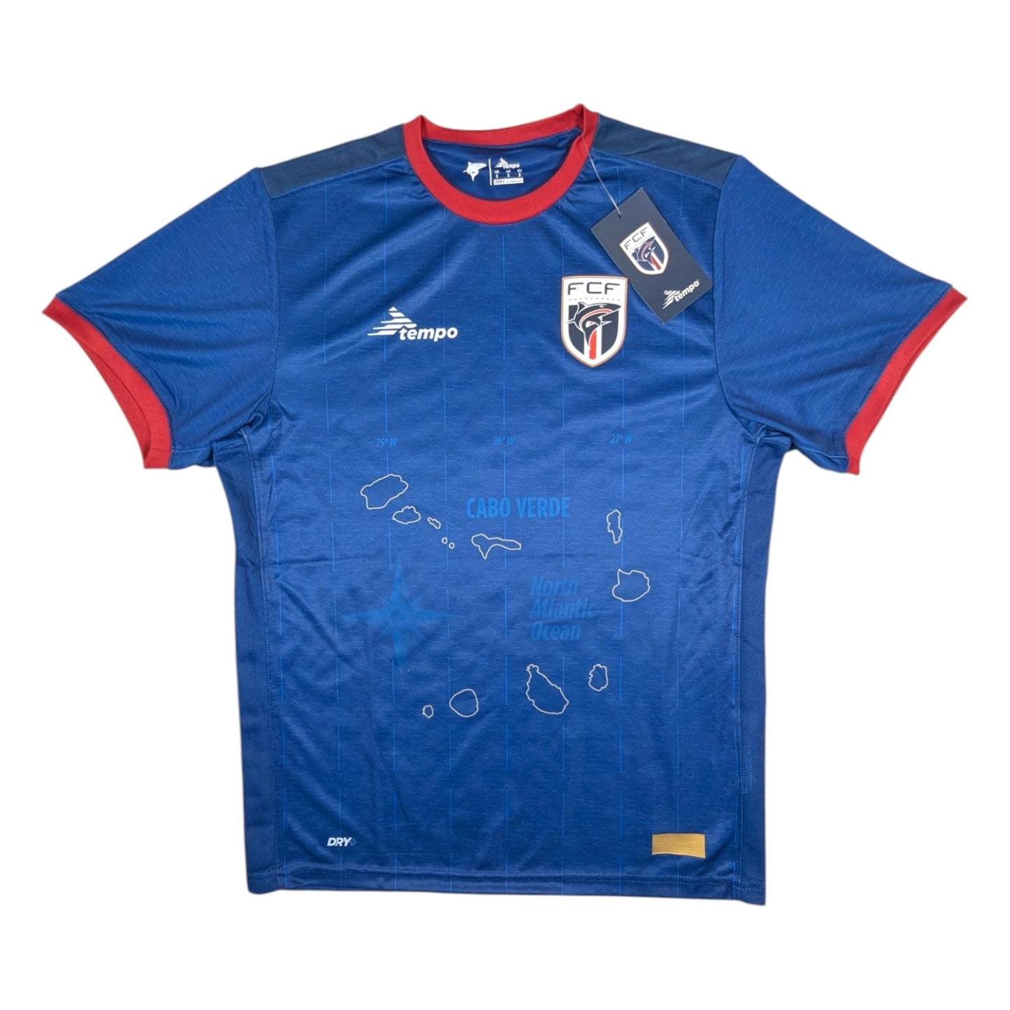 Cape Verde Tempo Home Football Jersey 2024 (S) [New]
