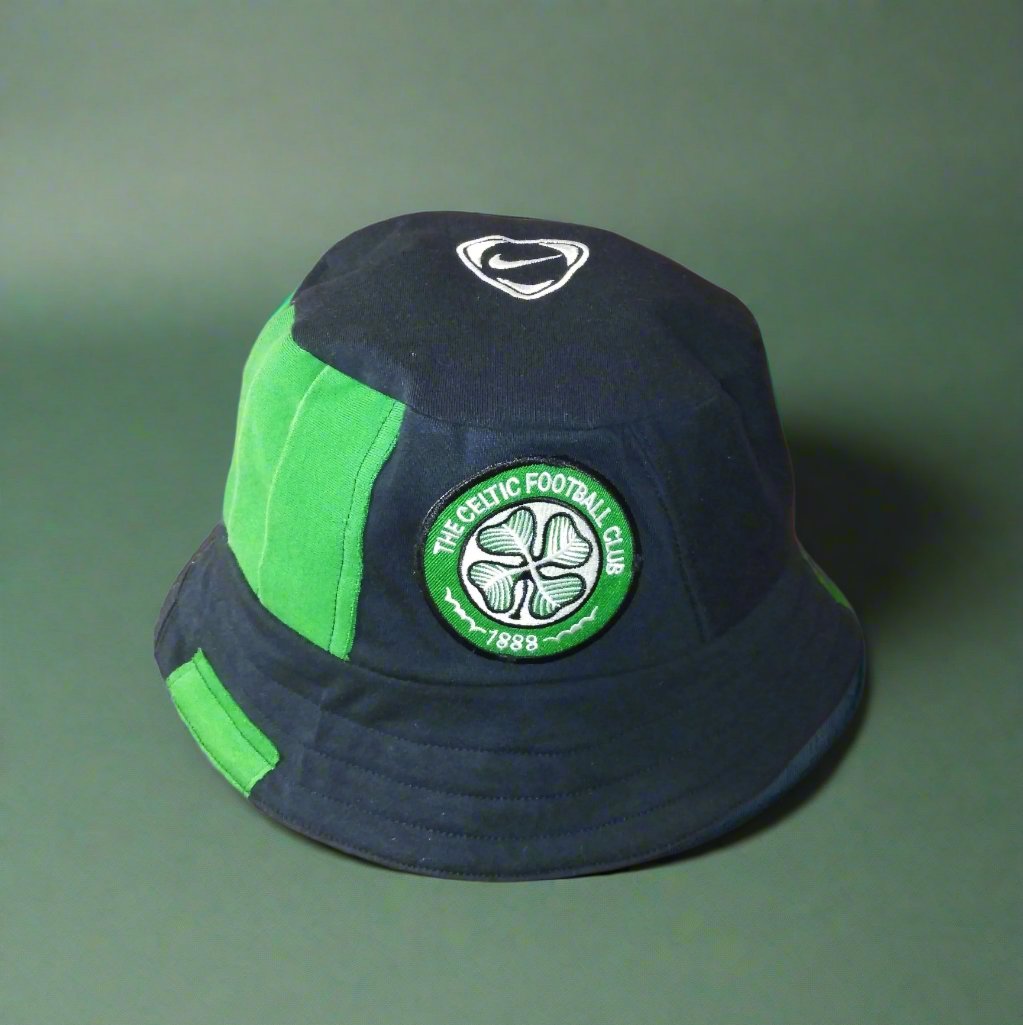 Celtic FC 2005 / 06 Football Bucket Hat Nike (M) Upcycled  [Excellent]