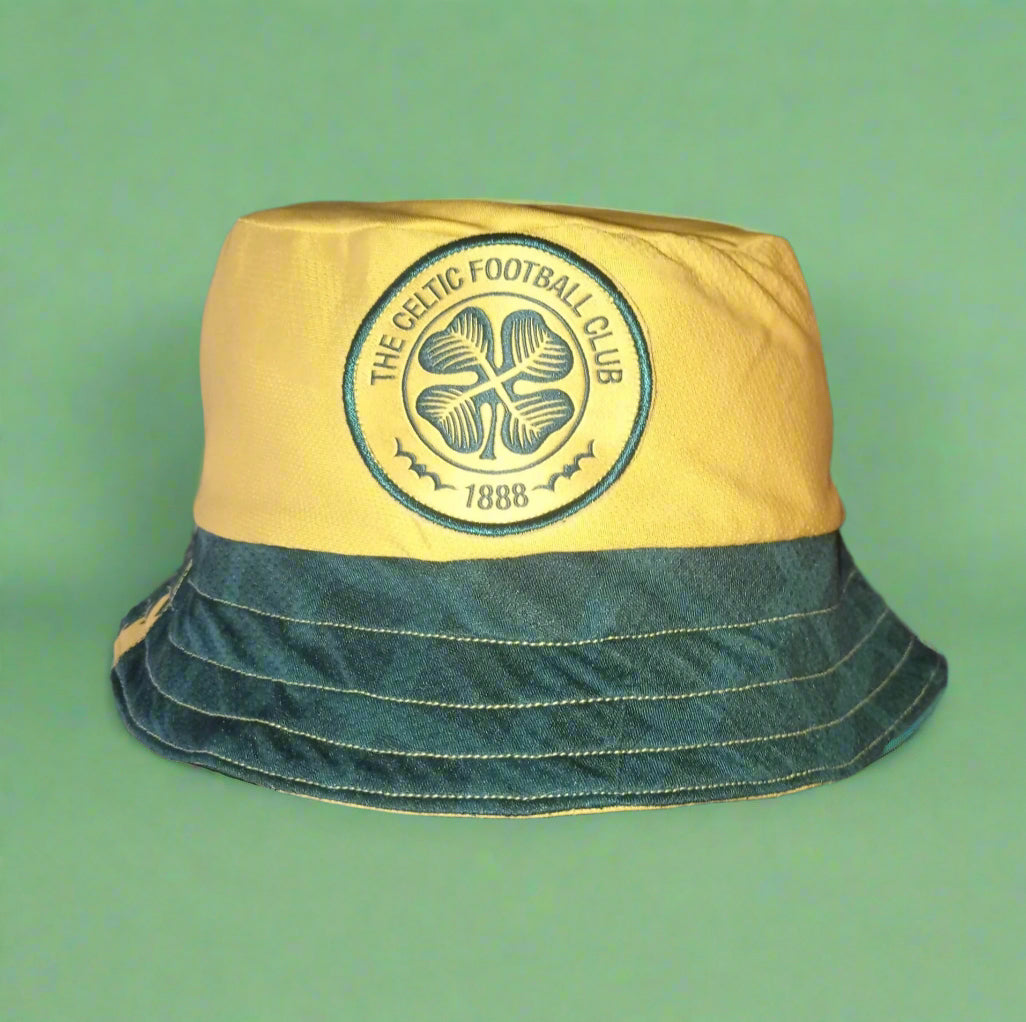Celtic FC Football    Away  Bucket Hat  2019 / 20  New Balance  Upcycled   Unisex Adults       Dafabet  bucket hat festival vintage retro upcycled recycled rave cap headware Football Soccer Rugby GAA  SHIRTS V SKINS   