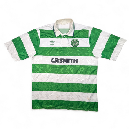 Celtic Umbro Home Football Jersey 1989 (M) 