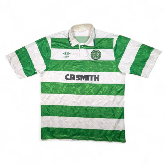 Celtic Umbro Home Football Jersey 1989 (M) 