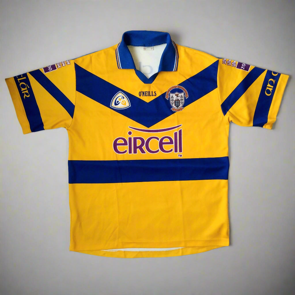 Clare GAA  Short Sleeve  Home  Jersey  2000 / 01  O'Neills     Unisex Adults       Eircell  Clare Gaa Gaelic Football Hurling Vintage Retro  SHIRTS V SKINS   