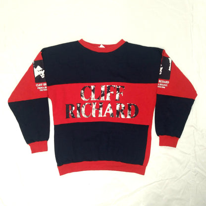 Cliff Richard From A Distance Tour Vintage  Long Sleeve  Casual  Sweatshirt  1990   New Concept     Unisex Adults         vintage retro festival  SHIRTS V SKINS   