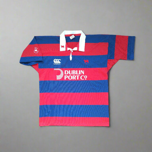Clontarf Rugby  Short Sleeve  Home  Jersey  2002 / 03  Canterbury     Unisex Adults       Dublin Port Company  Leinster Rugby Dublin   SHIRTS V SKINS   