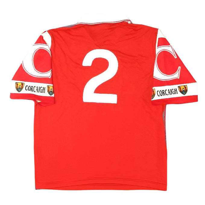 Cork GAA  Short Sleeve  Home  Jersey  1997 / 98  O'Neills  Player Issue   Unisex Adults     #2  Esat Digifone  Cork Corcaigh Rebels Munster Hurling Gaelic football camogie  SHIRTS V SKINS   