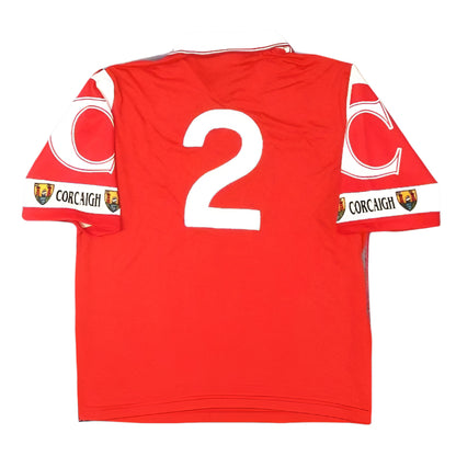 Cork GAA  Short Sleeve  Home  Jersey  1997 / 98  O'Neills  Player Issue   Unisex Adults     #2  Esat Digifone  Cork Corcaigh Rebels Munster Hurling Gaelic football camogie  SHIRTS V SKINS   