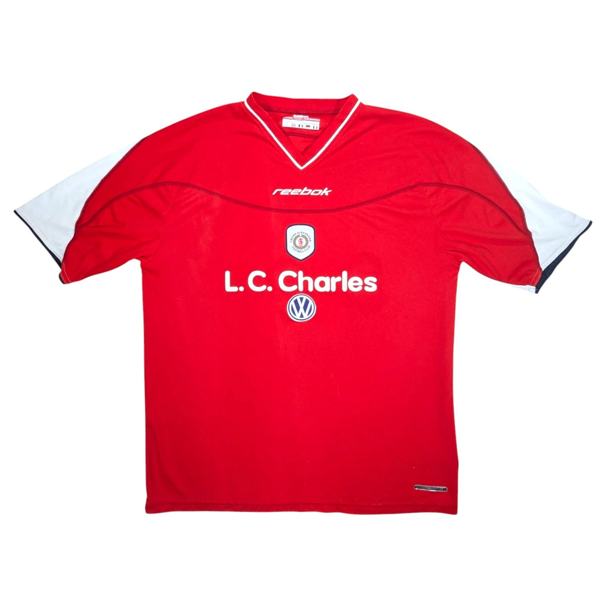 Crewe Alexandria Reebok Home Football Jersey 2002 (L) [Good]
