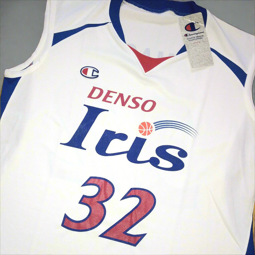 Denso Iris Basketball  Sleeveless  Home  Jersey  2000s  Champion  Yamaoka May   Unisex Adults     #32  Denso  Denso Irish Basketball Japan Jersey Shirt Vintage Retro  SHIRTS V SKINS   