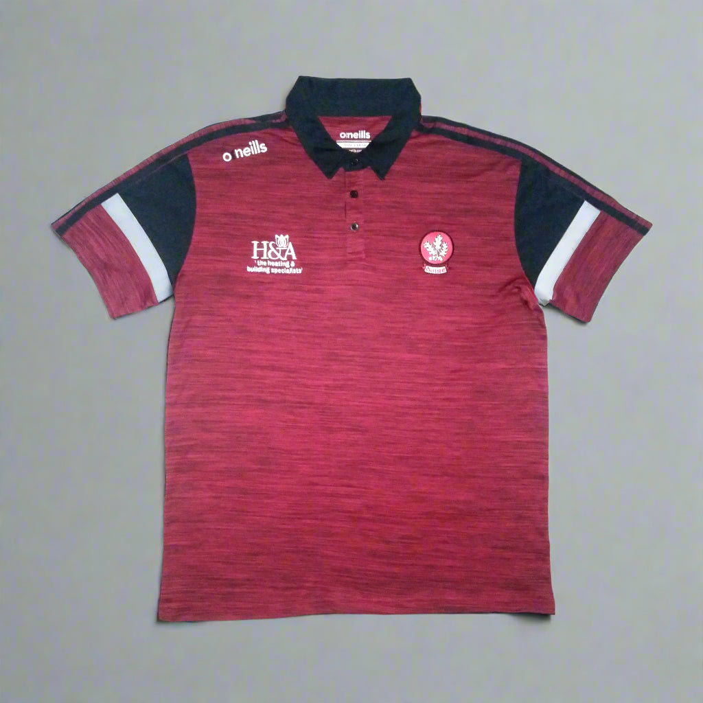 Derry  GAA  Short Sleeve  Casual  Polo Shirt  2020 / 21  O'Neills     Unisex Adults       H&A   Derry An Doire GAA GAelic Football Hurling Camogie Jersey Shirt Vintage Retro Ulster  SHIRTS V SKINS   