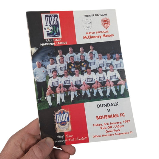  Dundalk FC v Bohemian FC Dundalk FC Home Football Programme 1997 [