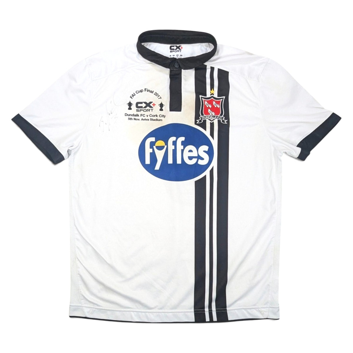 Dundalk Player Issue CX Sport Home Football Jersey 2017 Brian Gartland #3 (L) [Average]