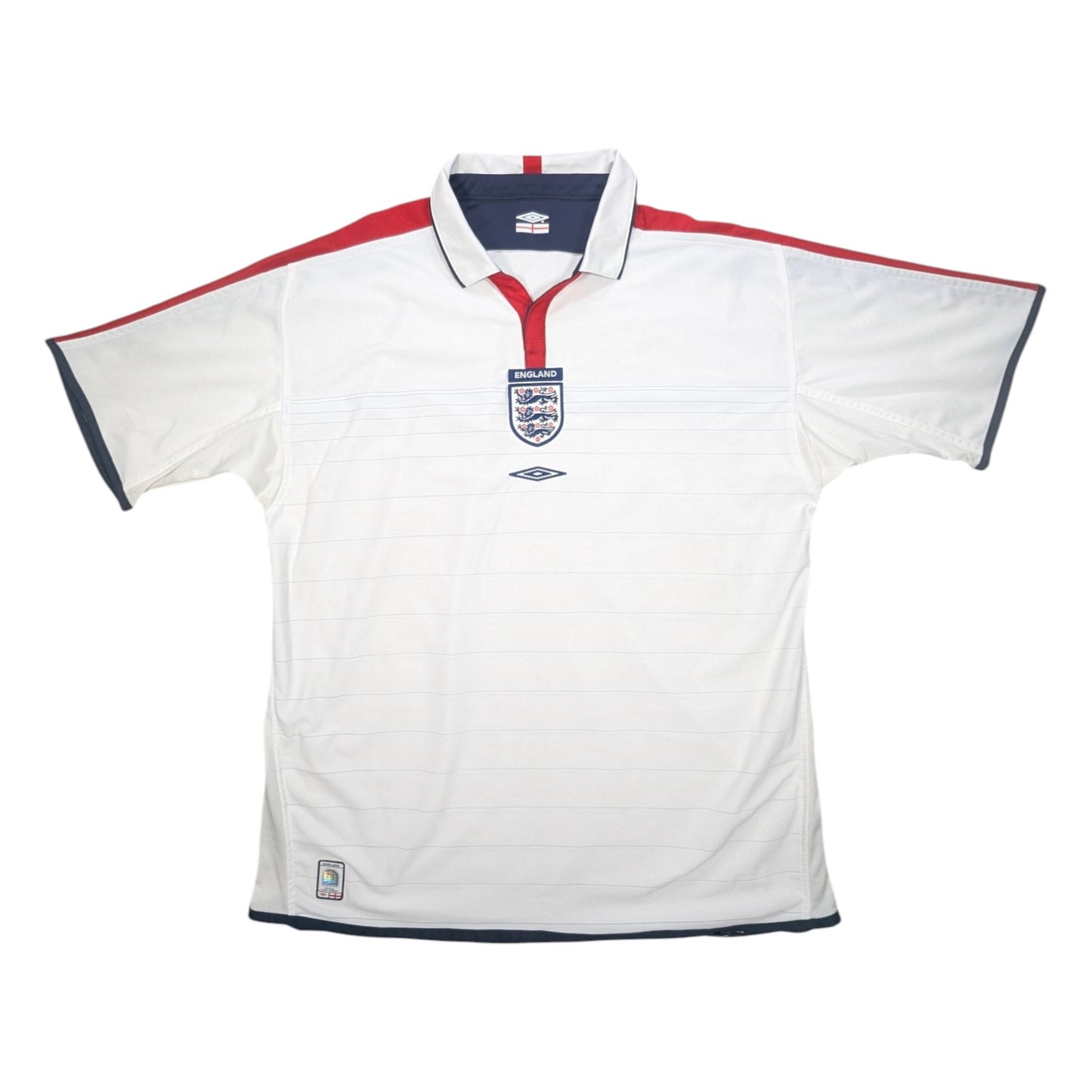 England Umbro Home Football Jersey 2004 (XL) reversible