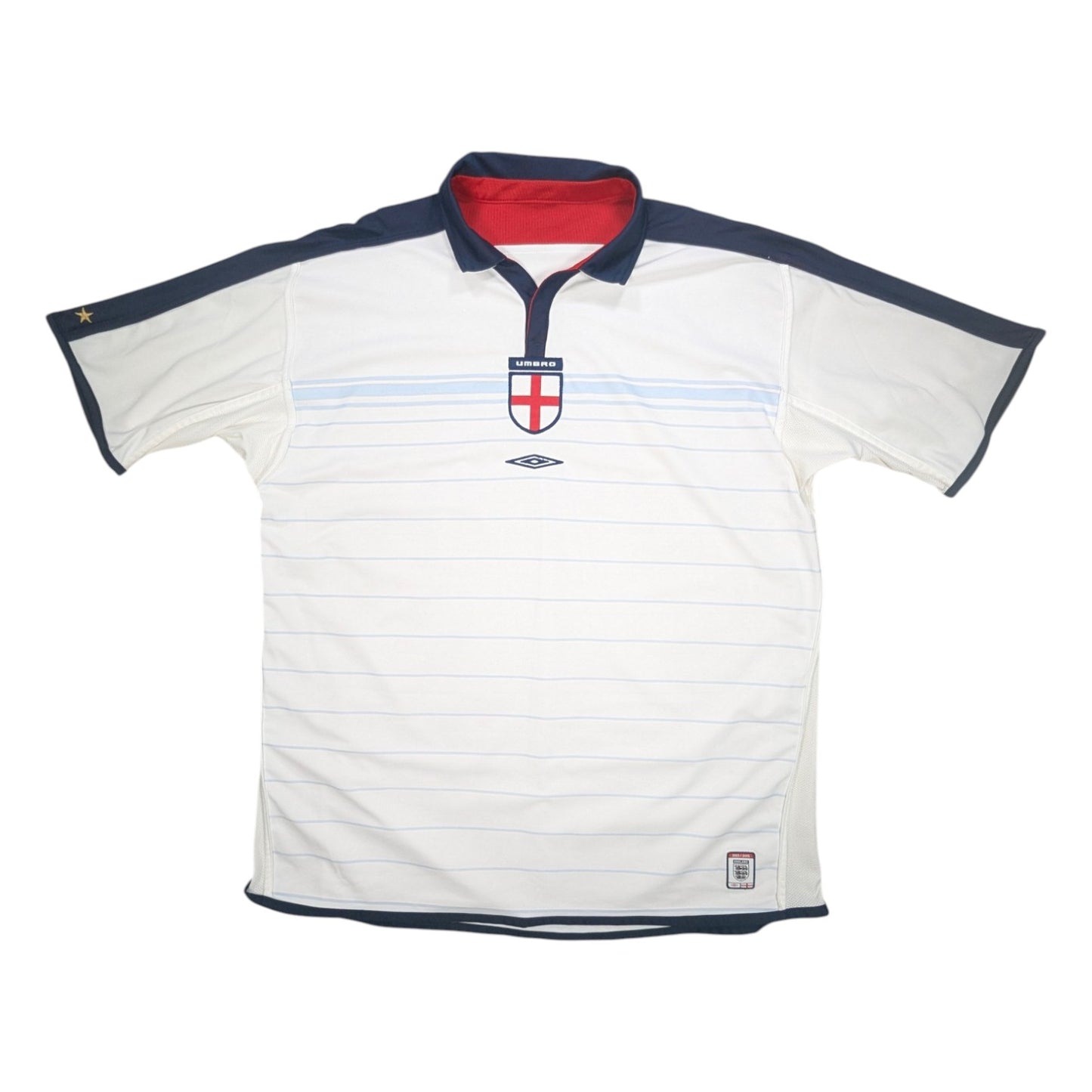 England Umbro Home Football Jersey 2004 (XL) reversible