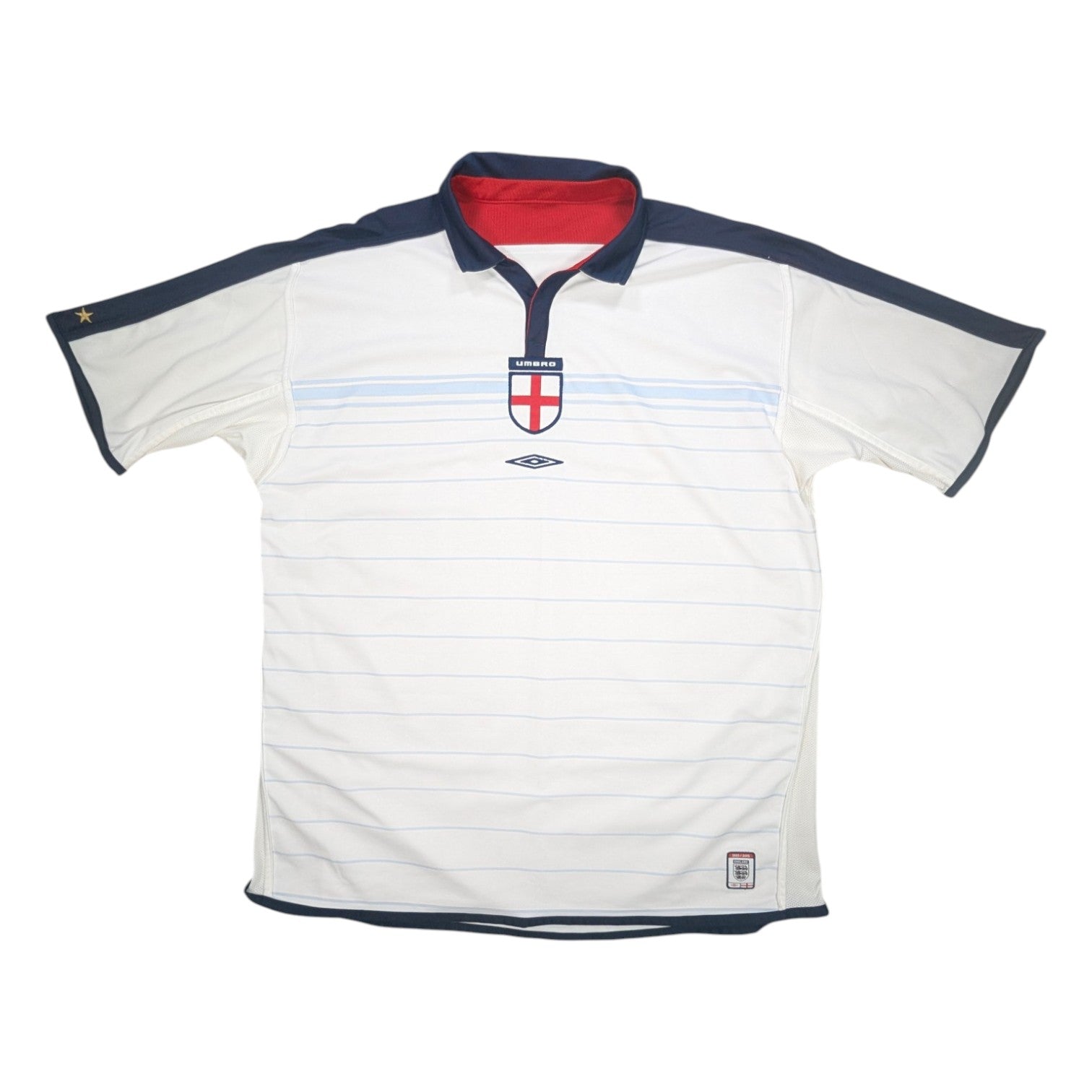 England Umbro Home Football Jersey 2004 (XL) reversible