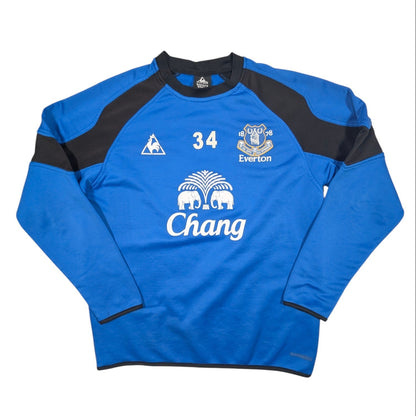 Everton Player Issue Le Coq Sportif Football Sweatshirt 2009 #34 